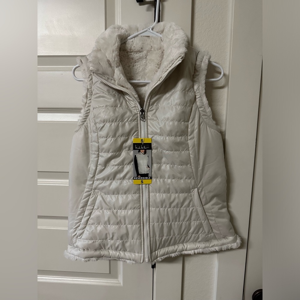 White reversible vest new